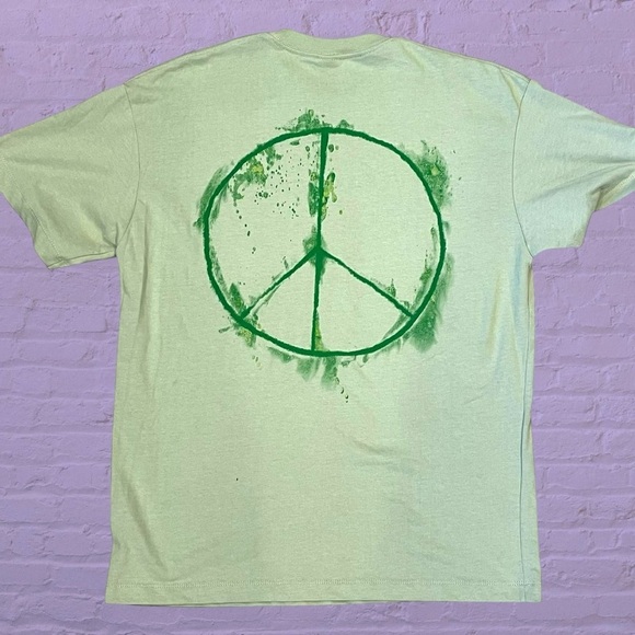Zara oversized peace sign cotton tee small - Picture 2 of 8